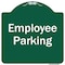 Signmission Designer Series Employee Parking, Green & White Heavy-Gauge Aluminum Sign, 18" x 18", GW-1818-9850 A-DES-GW-1818-9850 - alternate 1